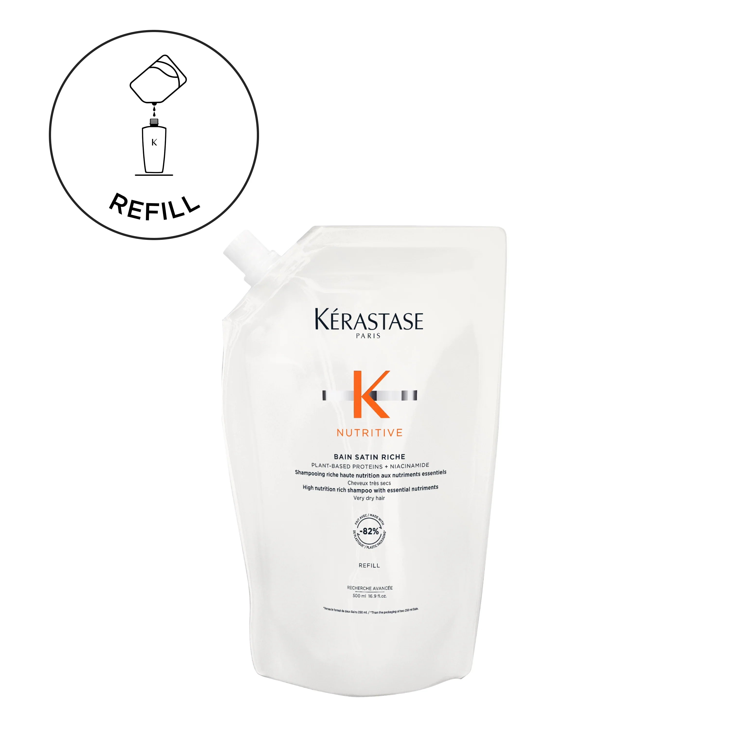 Kérastase Nutritive Bain Riche 500ml Refill shampoo